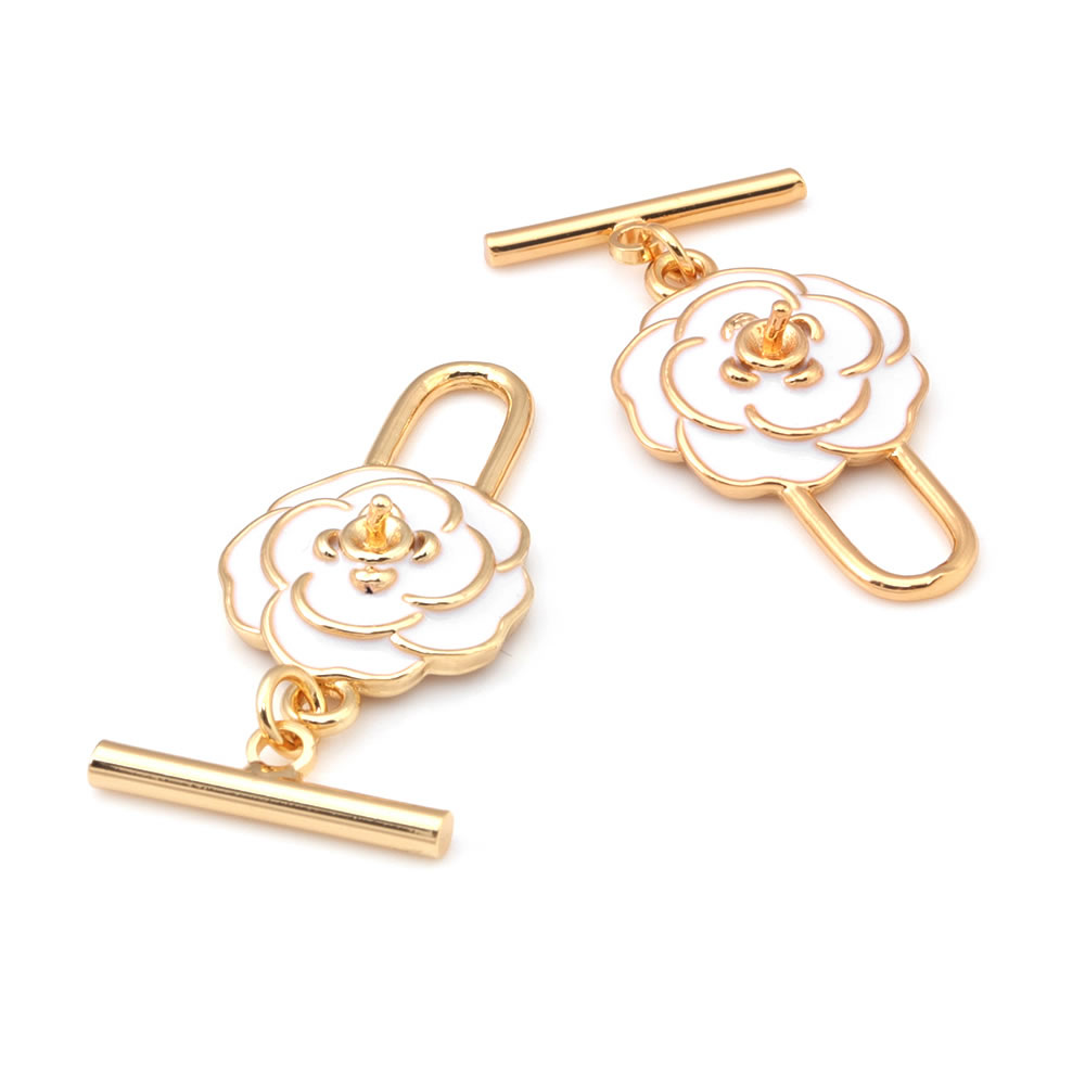 18K Gold Color Brass Geometry  - Toggle Clasp Gold review and price