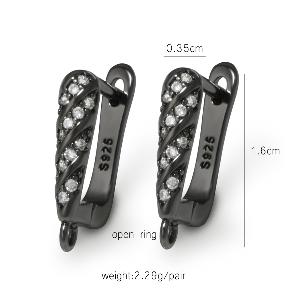 YANASI 1 Pair Gun Black  Brass - Jewelry Making Hardware review and price