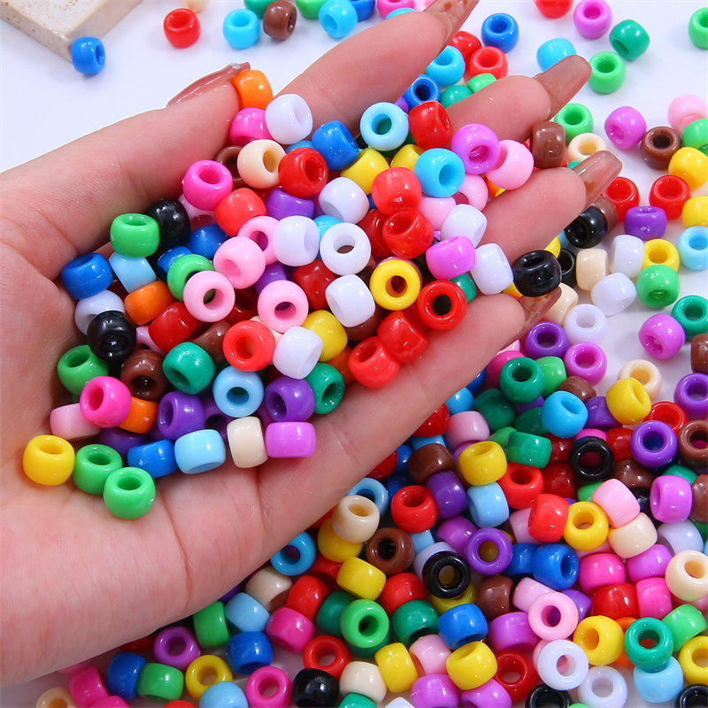 100pcs 6x9mm Large Hole Plasti - Jewelry Making For 5 Year Old review and price