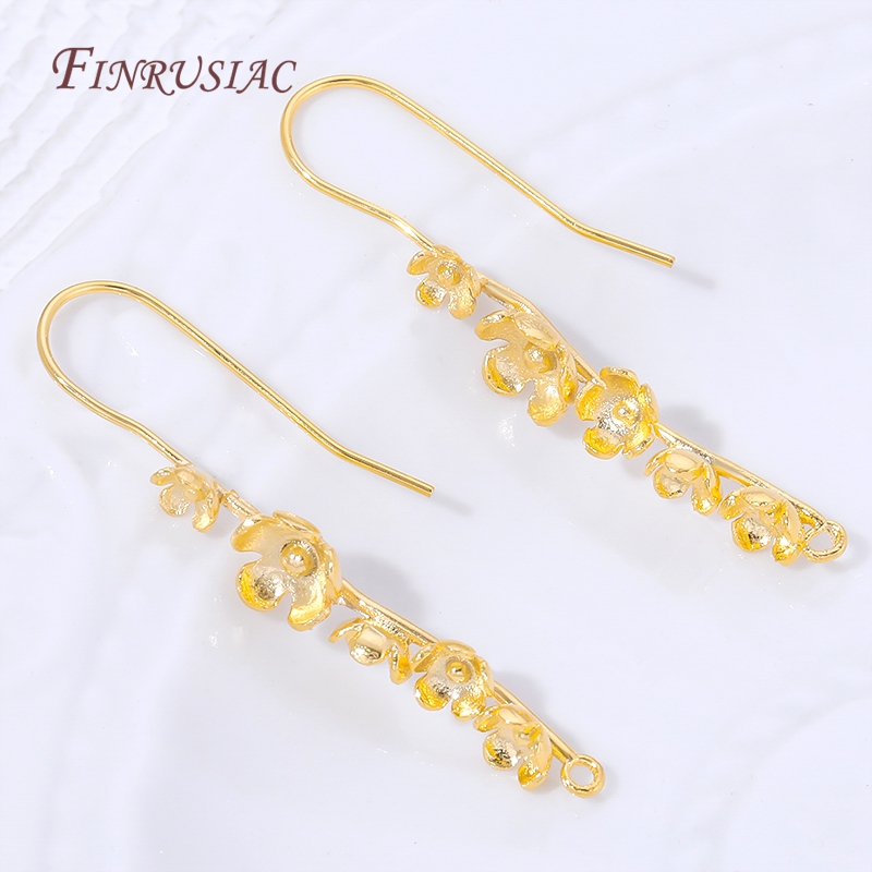 18K Gold Plated Flower Earring - Jewelry Making Earring Supplies review and price