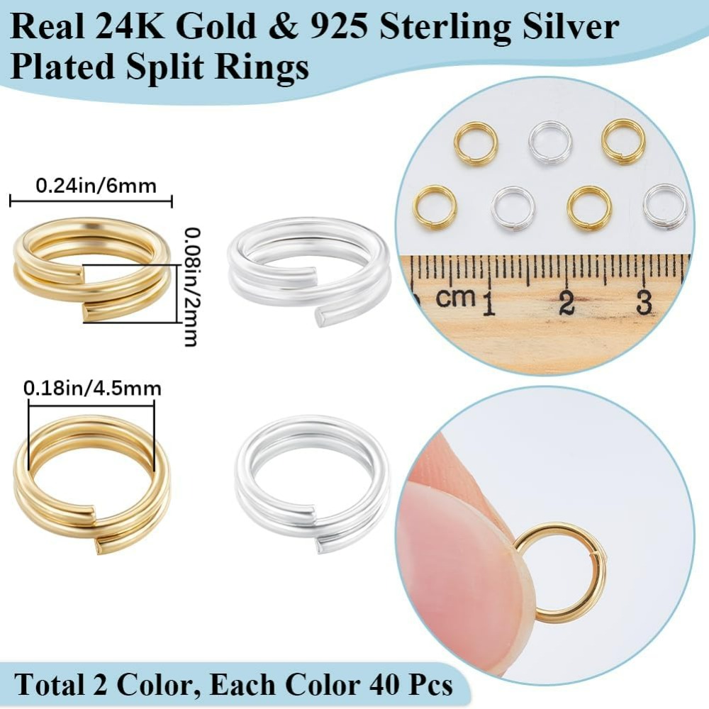 1 Box 80Pcs Split Jump Ring 24 - Jewelry Making Box review and price