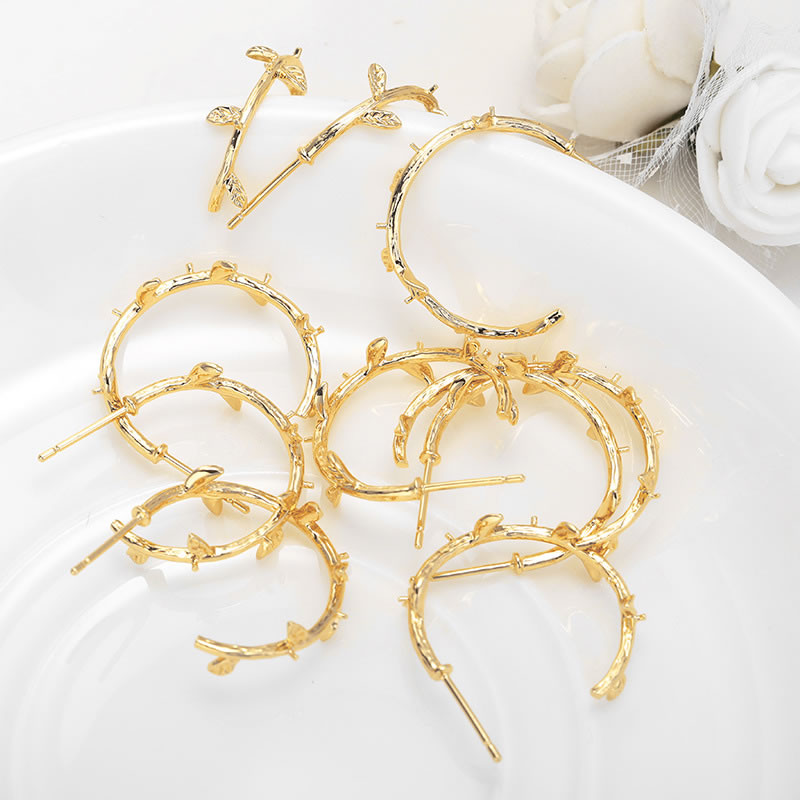 6PCS 18K Gold Color Brass with - Jewelry Making Earring Supplies review and price