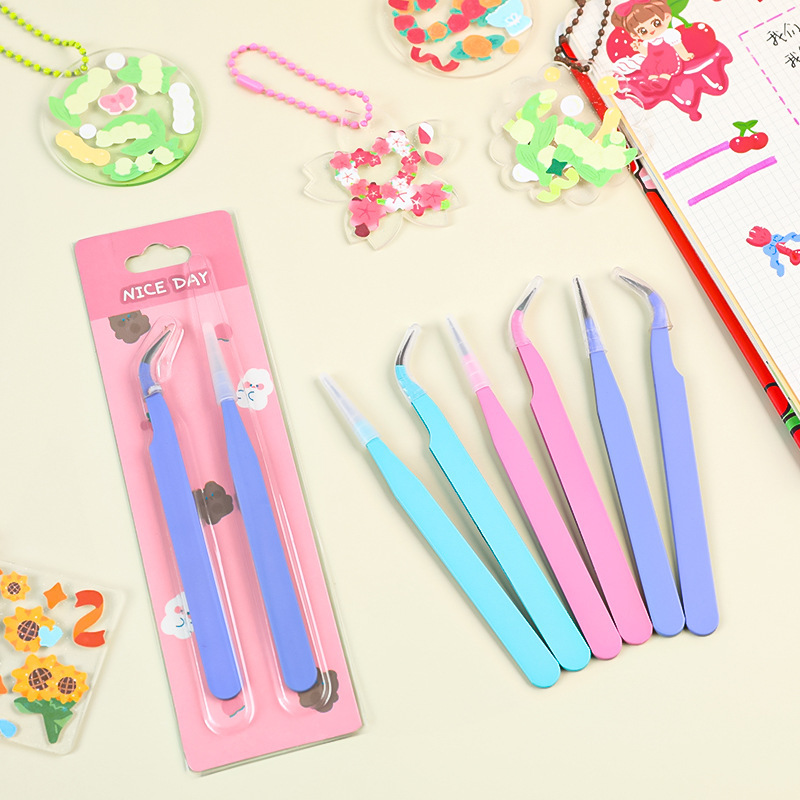 6pcs Tweezers Set - Angle and  - Jewelry Making Techniques review and price