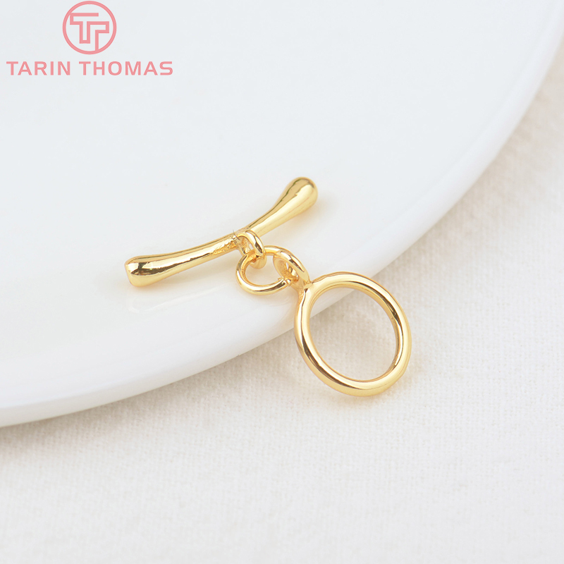 (3278)6 Sets O:10MM T:19MM 24K - Toggle Clasp Gold review and price