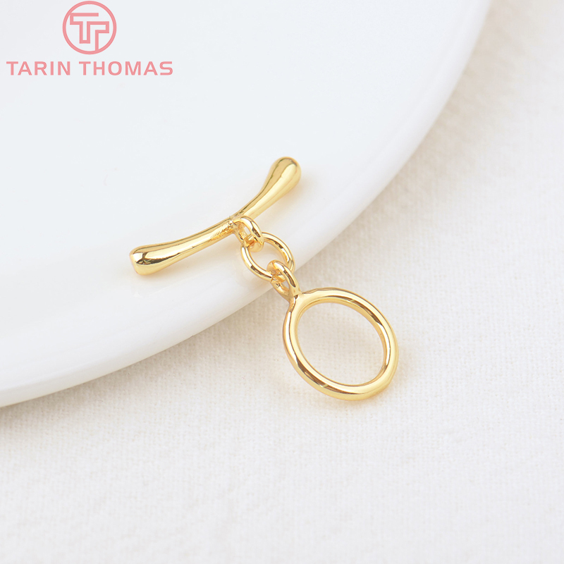 (3278)6 Sets O:10MM T:19MM 24K - Toggle Clasp Gold review and price