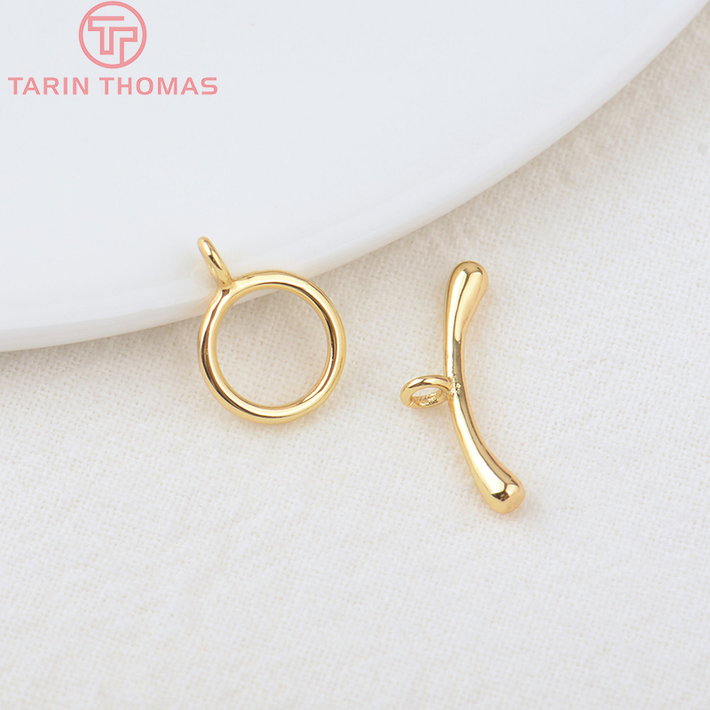 (3278)6 Sets O:10MM T:19MM 24K - Toggle Clasp Gold review and price