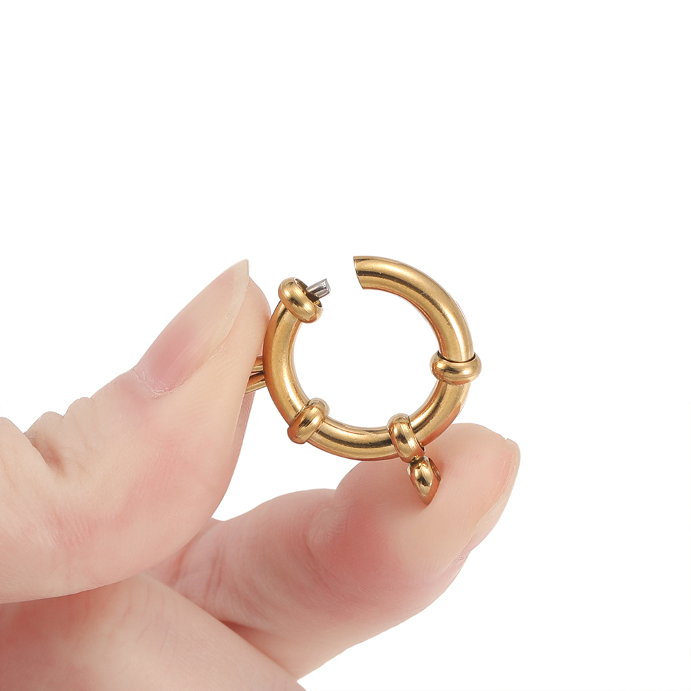 2pcs Stainless Steel Round Spr - Jewelry Making Hardware review and price