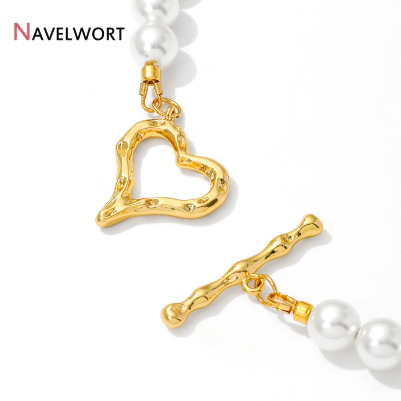 18K Gold Plated Heart Shape OT - Toggle Clasp Gold review and price