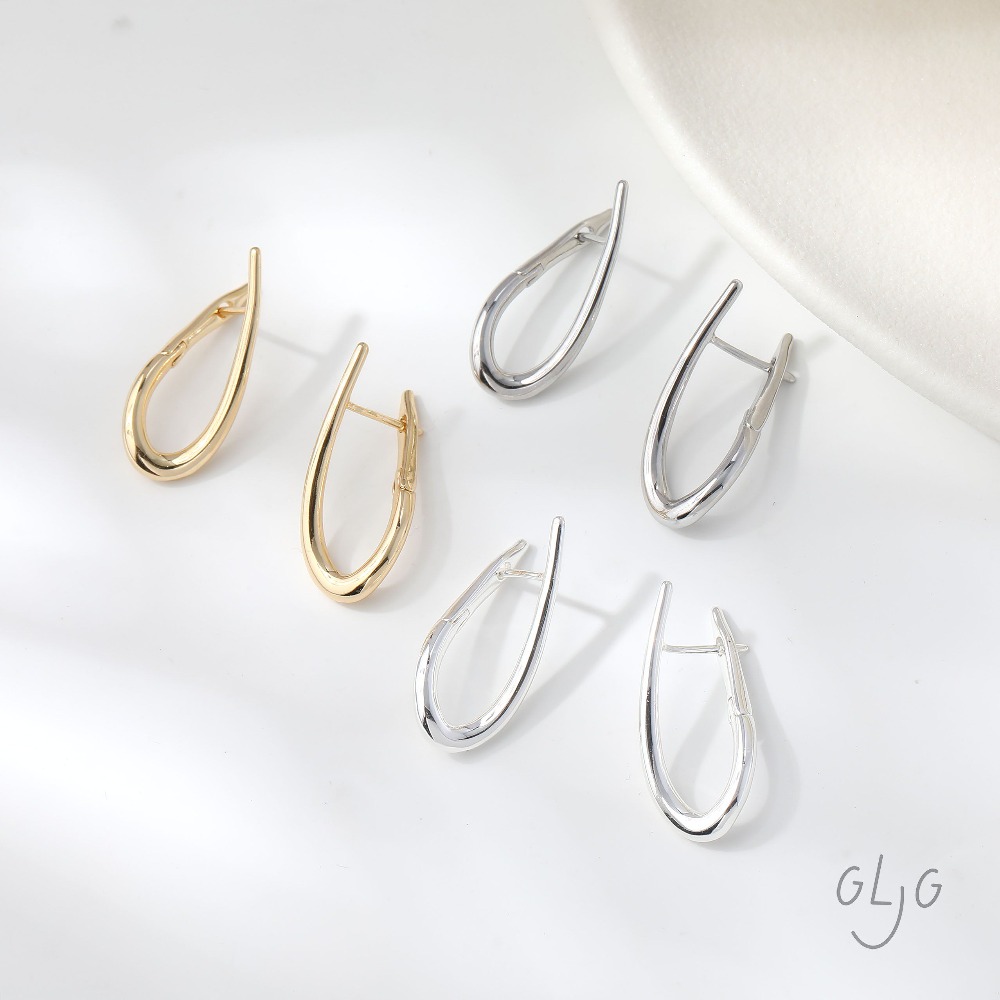 4PCS Twisted Shape Ear Studs D - Jewelry Making Earring Supplies review and price
