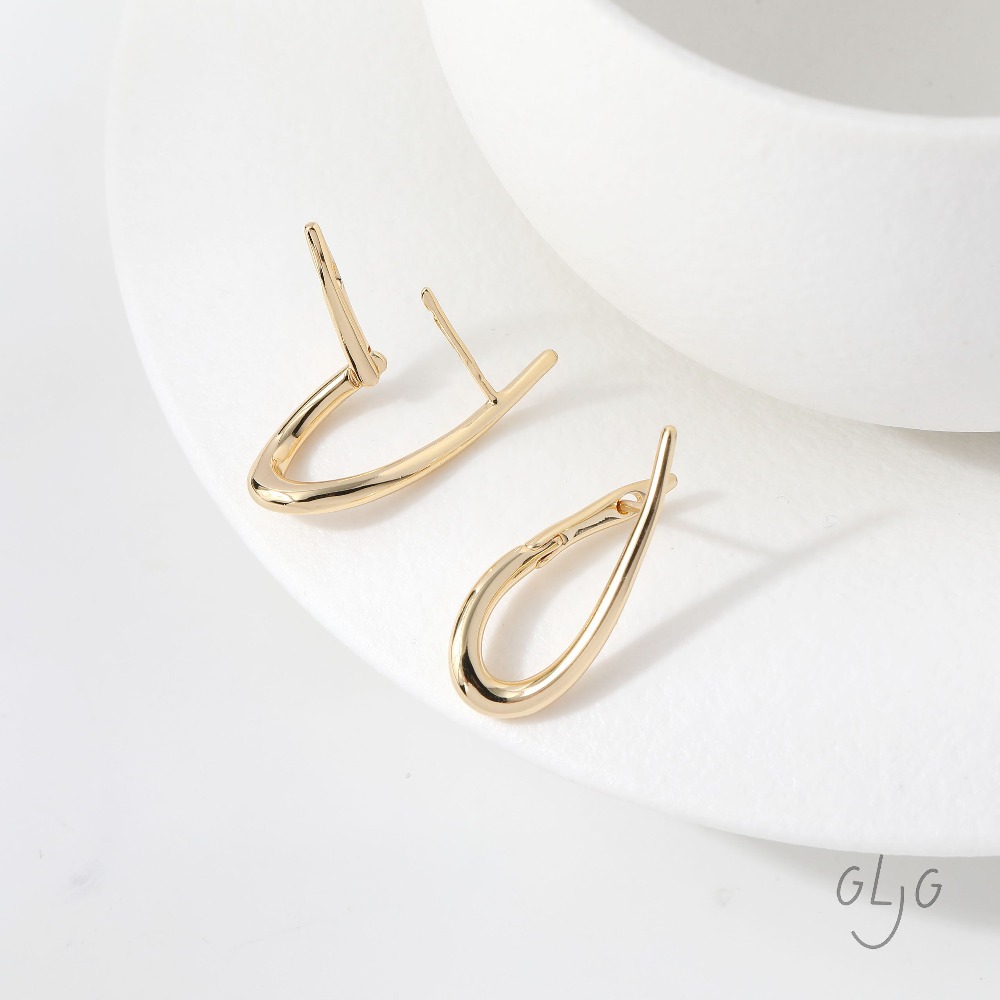 4PCS Twisted Shape Ear Studs D - Jewelry Making Earring Supplies review and price