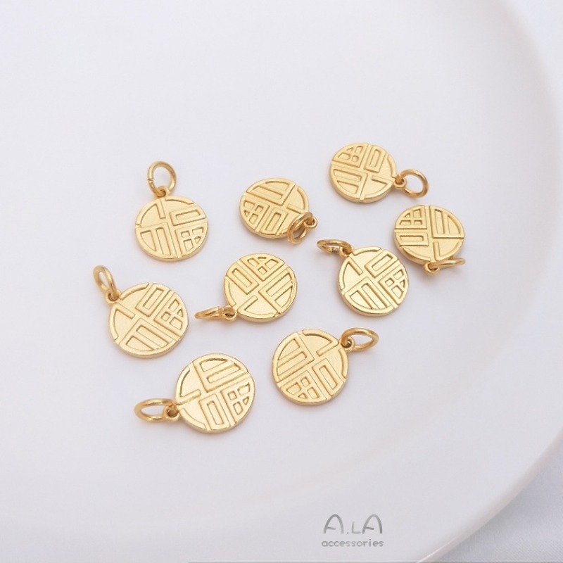 Vietnam Sand Gold Fu Character - Jewelry Making Vietnam review and price