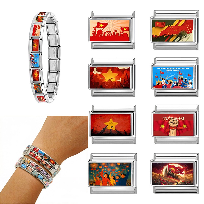 National Day of Vietnam Colorf - Jewelry Making Vietnam review and price
