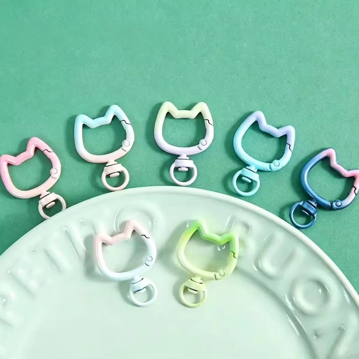 5-10PCS Gradient Cute Cat Clas - Jewelry Making Ideas review and price